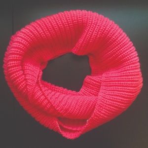 Coral Knit Infinity Scarf